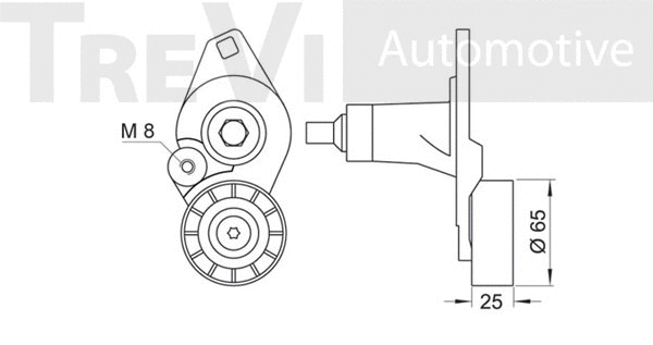 Belt Tensioner, V-ribbed belt