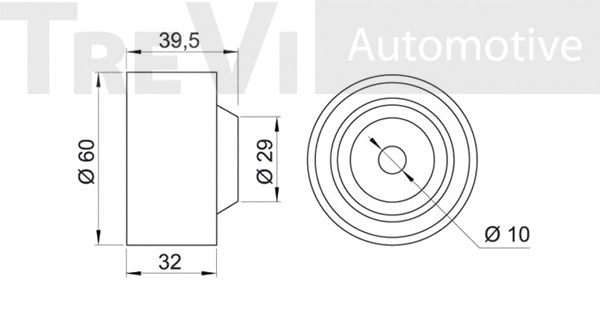 Deflection/Guide Pulley, timing belt