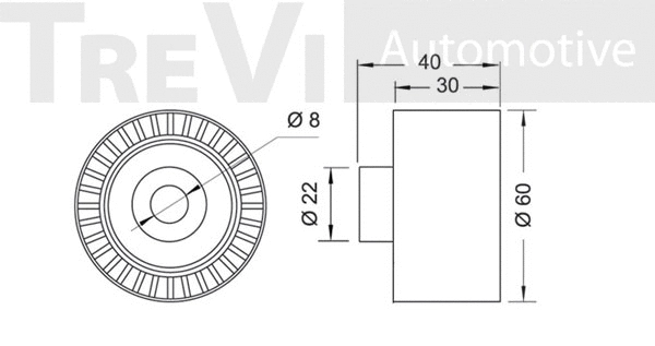 Deflection/Guide Pulley, timing belt