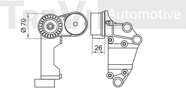 Tensioner Lever, V-ribbed belt