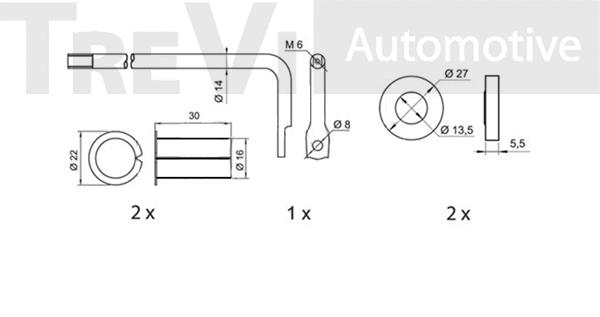 Pulley Kit, V-ribbed belt