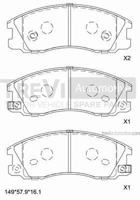 Brake Pad Set, disc brake (PF1220)