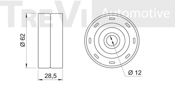 Deflection/Guide Pulley, timing belt