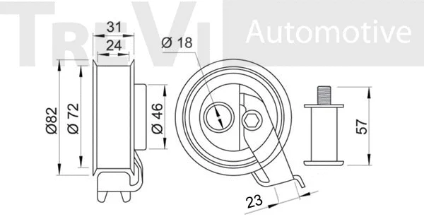 Tensioner Pulley, timing belt
