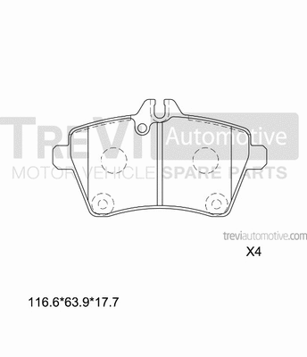 Brake Pad Set, disc brake (PF1250)