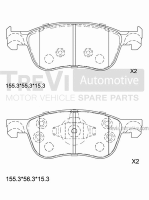 Brake Pad Set, disc brake (PF1527)