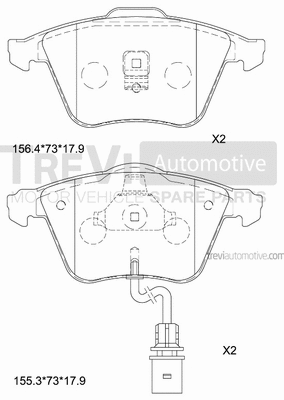Brake Pad Set, disc brake (PF1087)