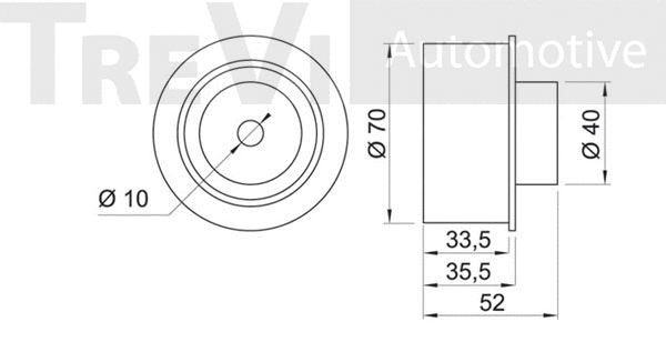 Deflection/Guide Pulley, timing belt
