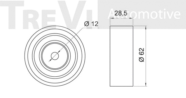 Deflection/Guide Pulley, timing belt
