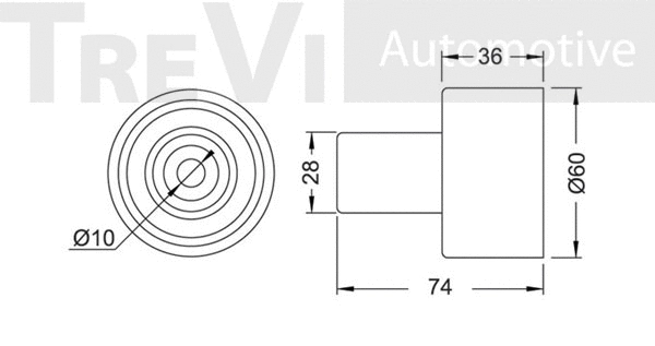 Deflection/Guide Pulley, timing belt