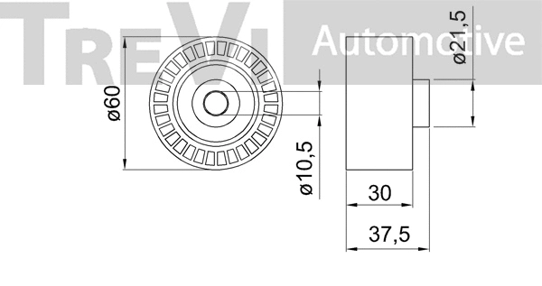 Deflection/Guide Pulley, timing belt