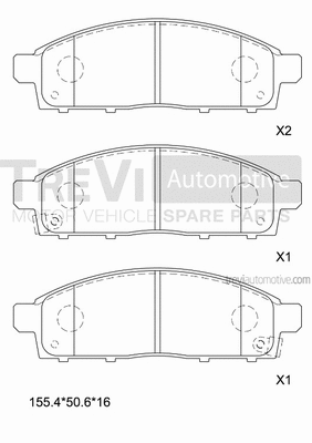 Brake Pad Set, disc brake (PF1361)