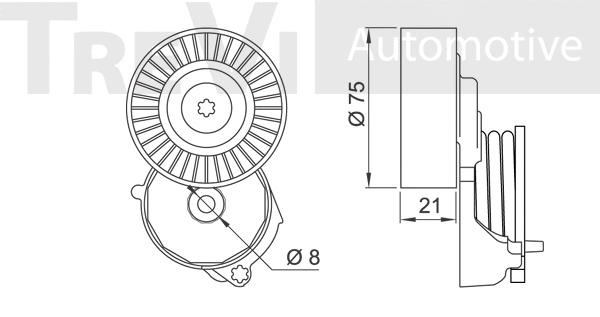 Tensioner Lever, V-ribbed belt