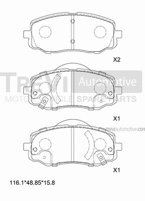 Brake Pad Set, disc brake (PF1429)