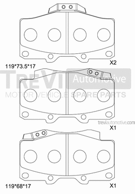 Brake Pad Set, disc brake (PF1137)
