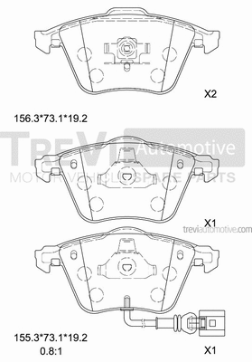 Brake Pad Set, disc brake (PF1254)