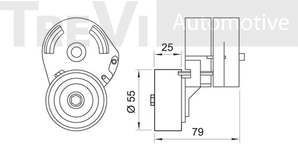 Belt Tensioner, V-ribbed belt