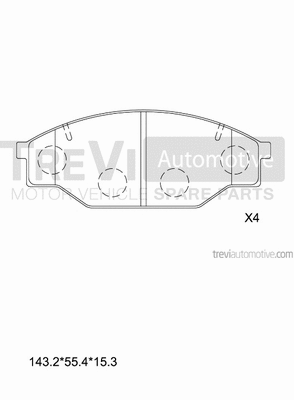 Brake Pad Set, disc brake (PF1351)