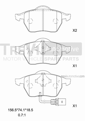 Brake Pad Set, disc brake (PF1133)