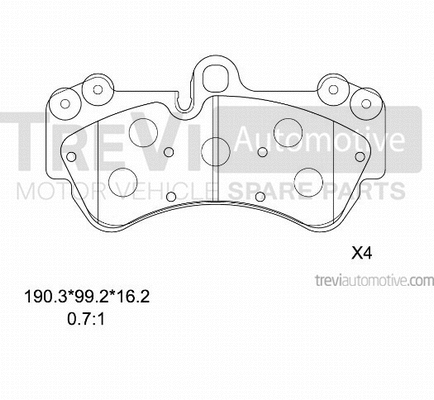 Brake Pad Set, disc brake (PF1195)