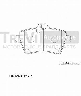 Brake Pad Set, disc brake (PF1179)