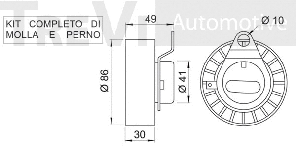 Tensioner Pulley, timing belt