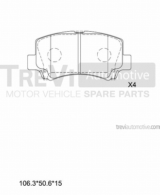 Brake Pad Set, disc brake (PF1097)