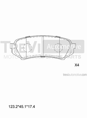 Brake Pad Set, disc brake (PF1112)