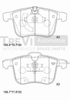 Brake Pad Set, disc brake (PF1278)