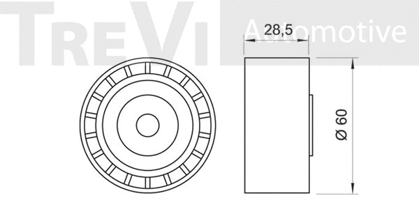 Deflection/Guide Pulley, timing belt