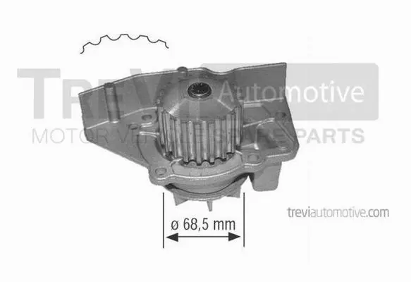 Water Pump, engine cooling (TP491)