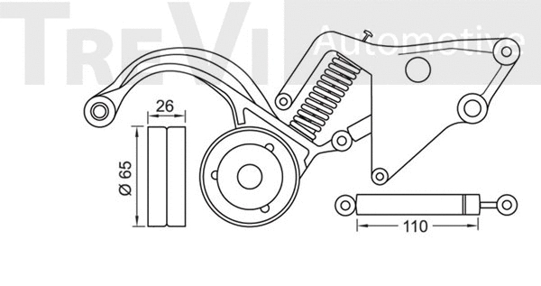Belt Tensioner, V-ribbed belt