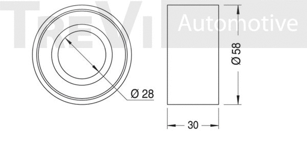 Deflection/Guide Pulley, timing belt