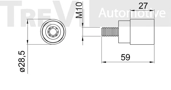 Deflection/Guide Pulley, timing belt
