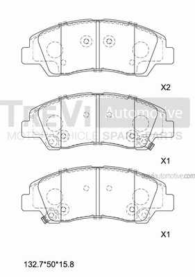 Brake Pad Set, disc brake (PF1536)