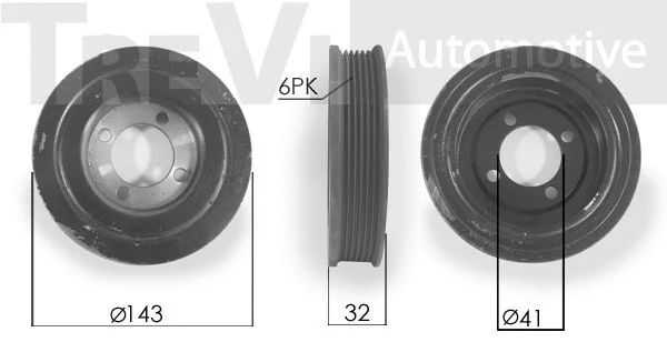 Belt Pulley, crankshaft (PC1082)