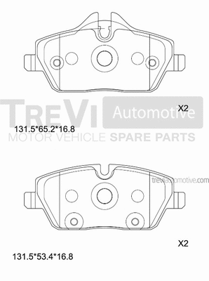 Brake Pad Set, disc brake (PF1248)