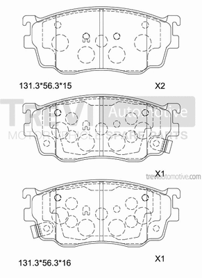 Brake Pad Set, disc brake (PF1165)