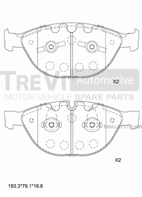 Brake Pad Set, disc brake (PF1297)