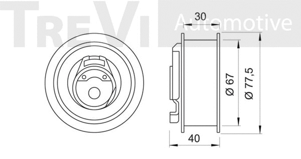 Tensioner Pulley, timing belt