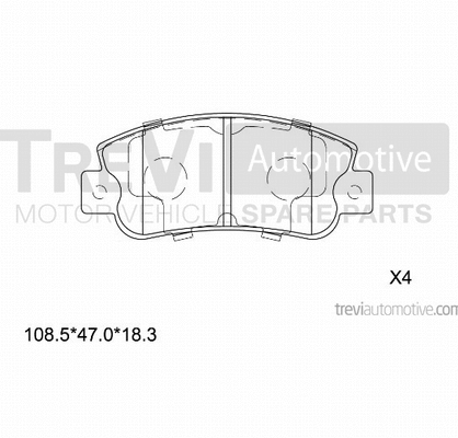 Brake Pad Set, disc brake (PF1353)