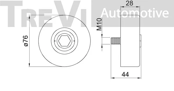 Tensioner Pulley, V-ribbed belt