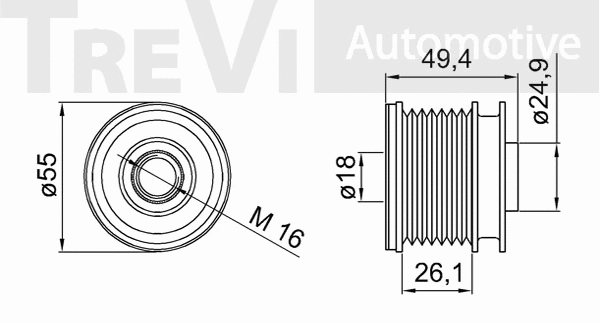 Alternator Freewheel Clutch