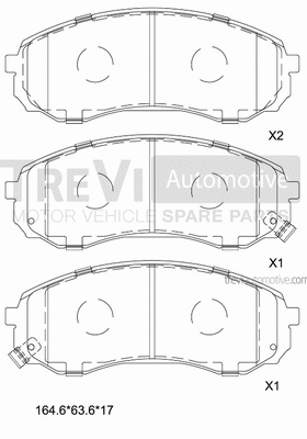 Brake Pad Set, disc brake (PF1393)