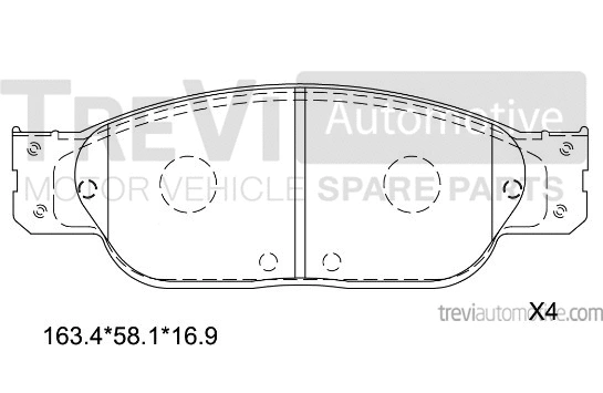 Brake Pad Set, disc brake (PF1130)