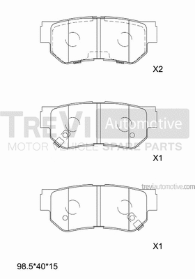Brake Pad Set, disc brake (PF1189)
