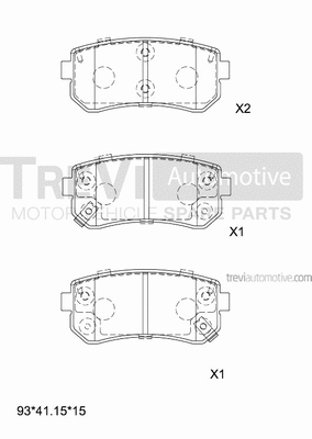 Brake Pad Set, disc brake (PF1329)