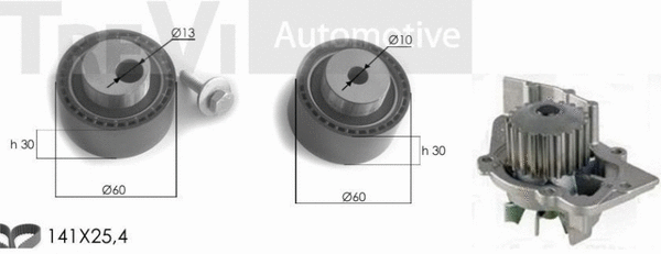 Water Pump & Timing Belt Kit (KD1007HP)