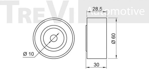 Deflection/Guide Pulley, timing belt