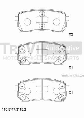 Brake Pad Set, disc brake (PF1394)